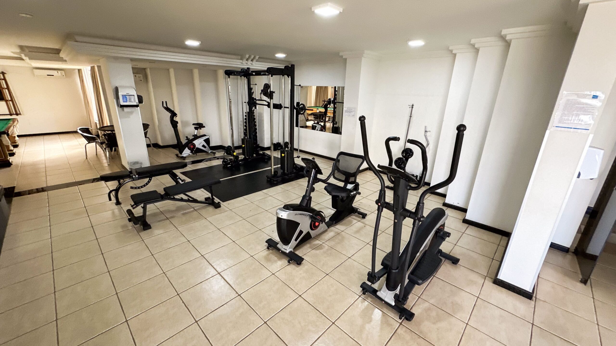 Academia completa do hotel