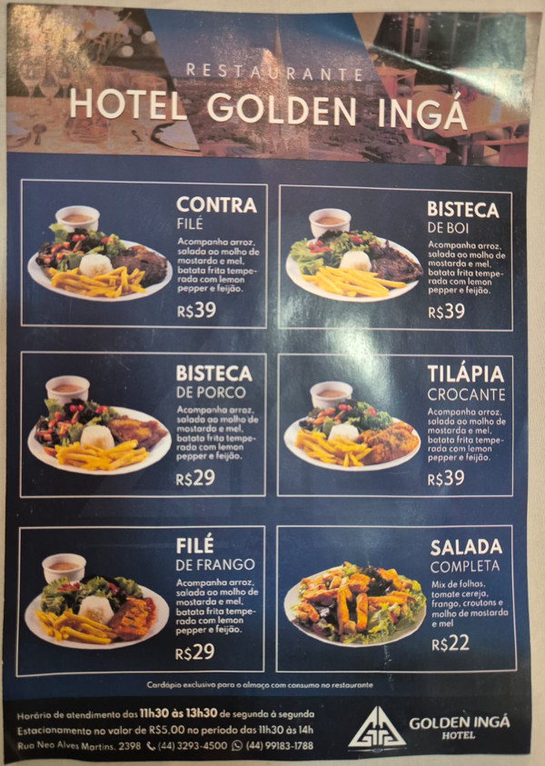 Cardápio Almoço - Página 1